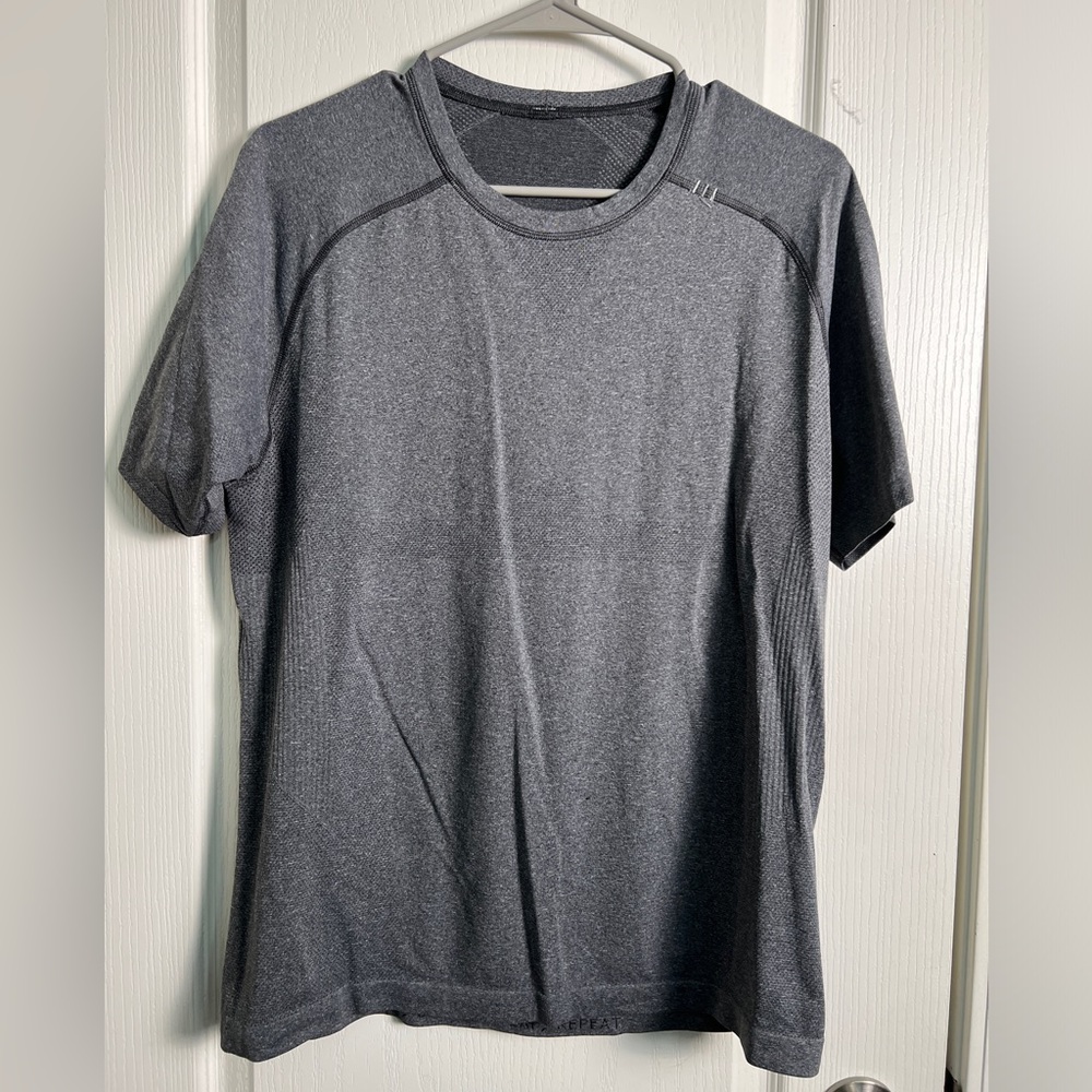 Lululemon Grey metal vent tech t shirt